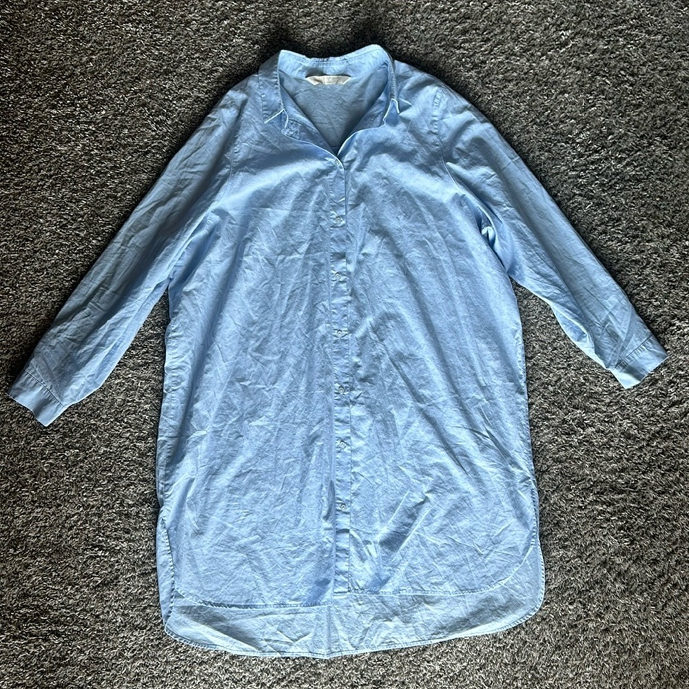 Cotton shirt dress